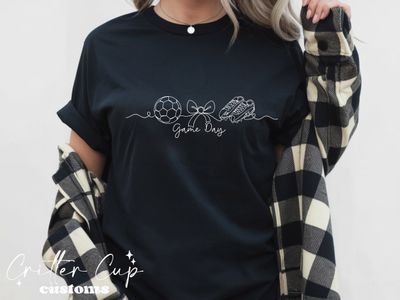Minimalist Soccer Game Day T-shirt