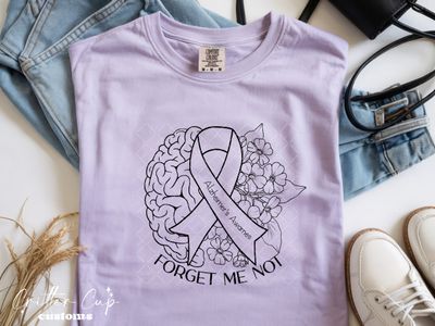 Alzheimer's Awarness - Forget Me Not  T-shirt