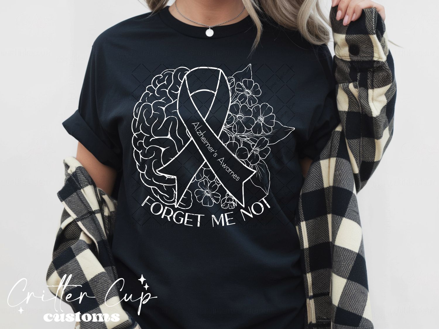 Alzheimer's Awarness - Forget Me Not  T-shirt