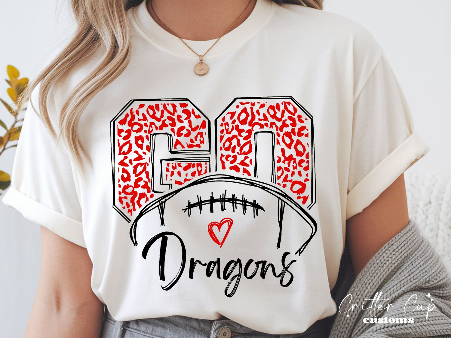 Leopard "Go" Football Team T-shirt