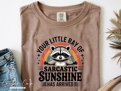 Racoon "Ray of Sarcastic Sunshine" T-Shirt
