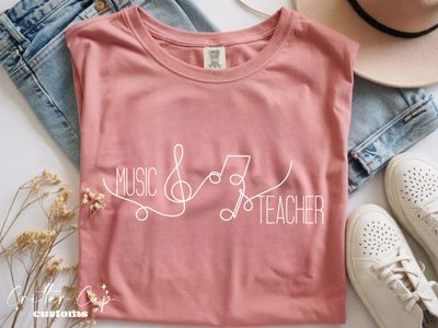 Minimalist Music Teacher T-shirt