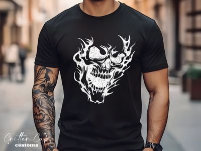 Flaming Skull T-shirt