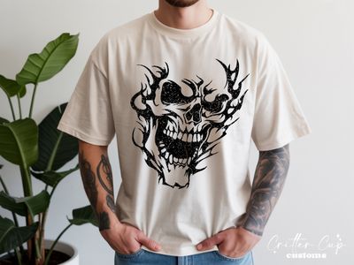Flaming Skull T-shirt