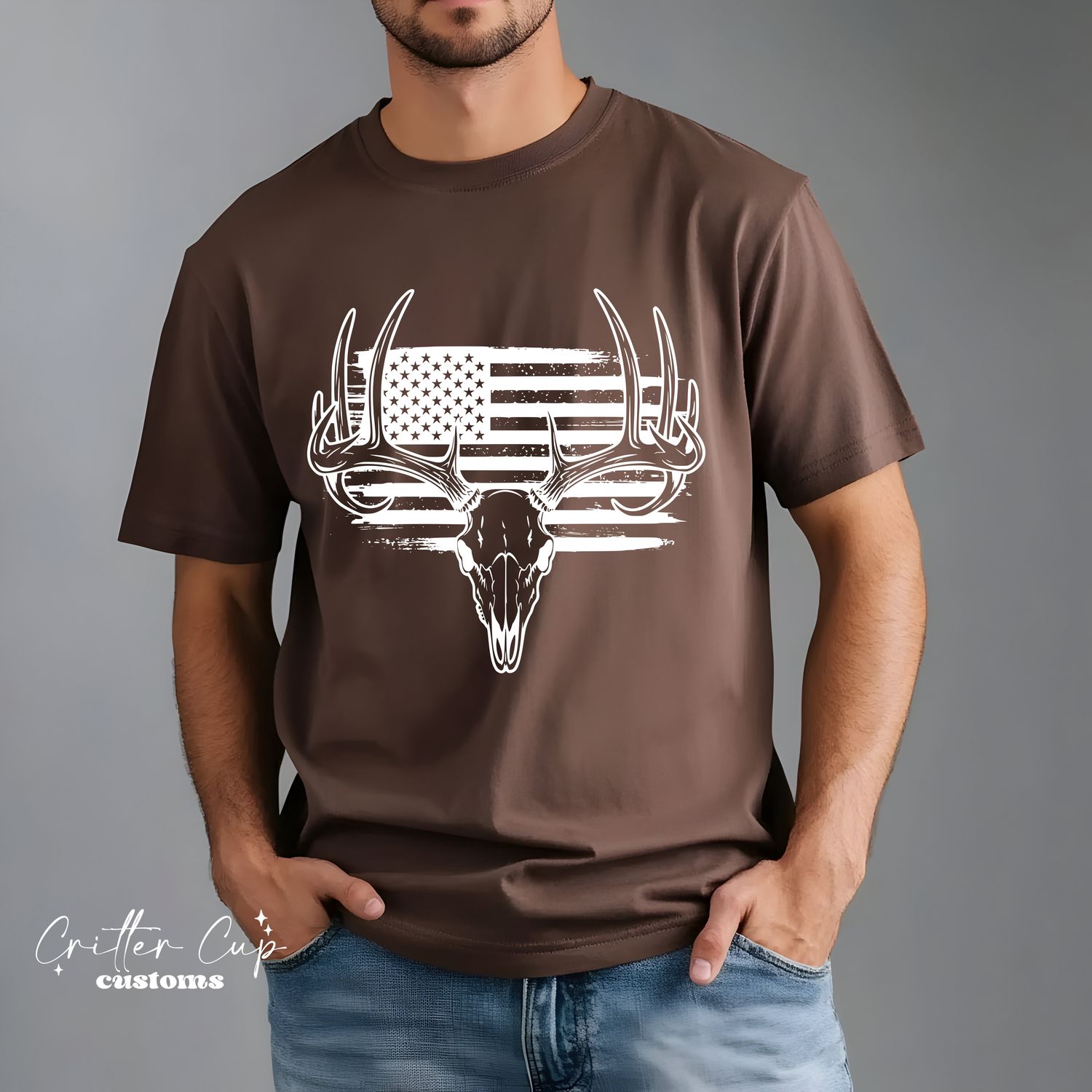 Hunting "Skull and Flag" T-shirt