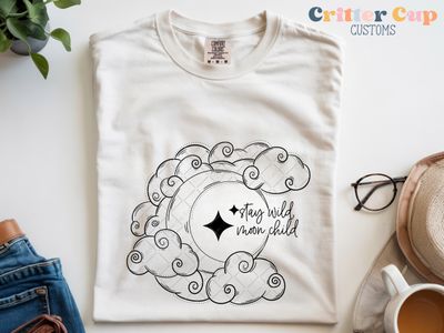 Minimalist "Stay Wild Moon Child" T-shirt