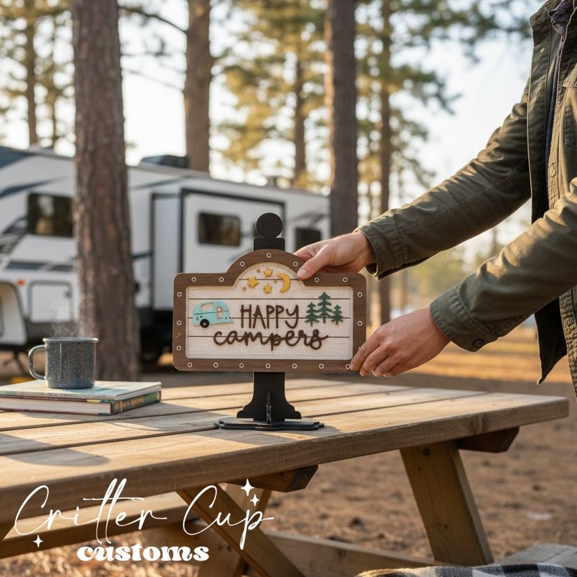 Custom Happy Camper Sign