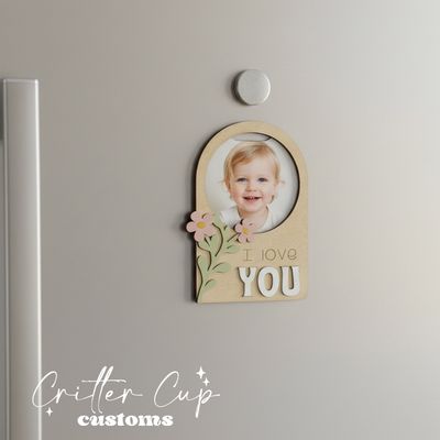 I Love You Photo Frame Magnet