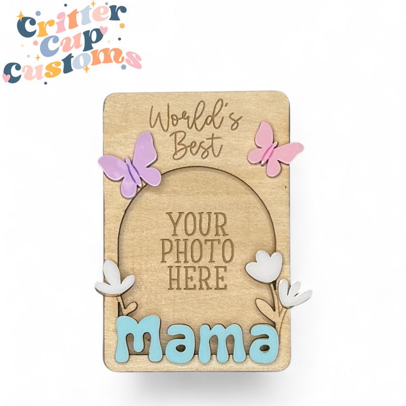 Mama Floral Photo Magnet