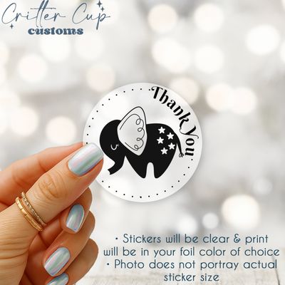 Personalized Elephant Baby Shower Thank You Stickers
