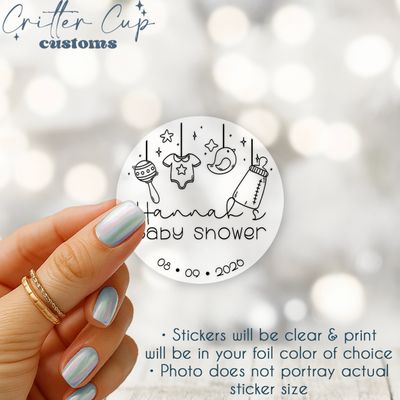 Personalized Baby Shower Stickers