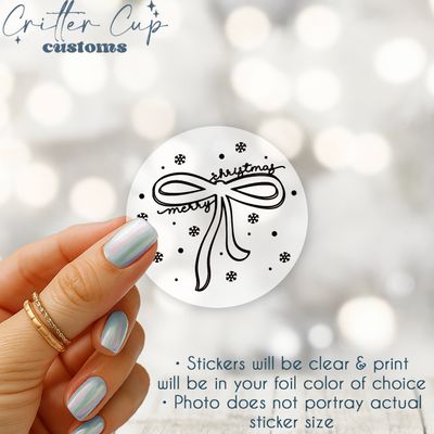 Coquette Merry Christmas Stickers