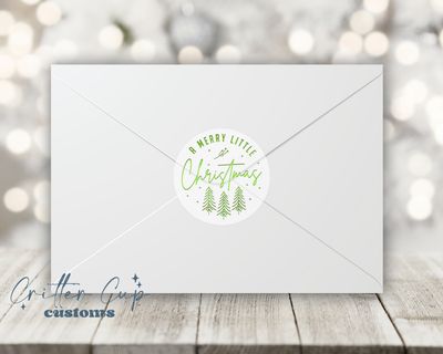 Minimalist Merry Christmas Stickers