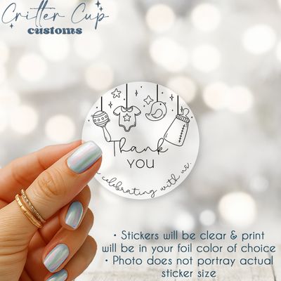 Baby Shower Thank You Stickers