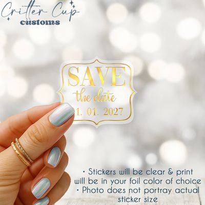 Orante Save The Date Stickers