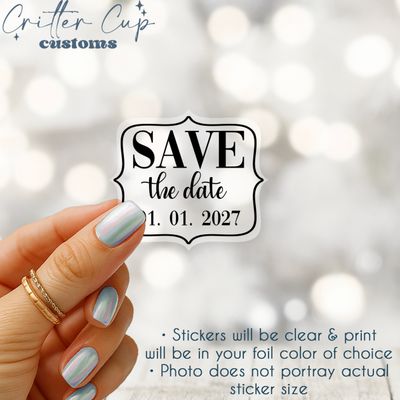 Orante Save The Date Stickers