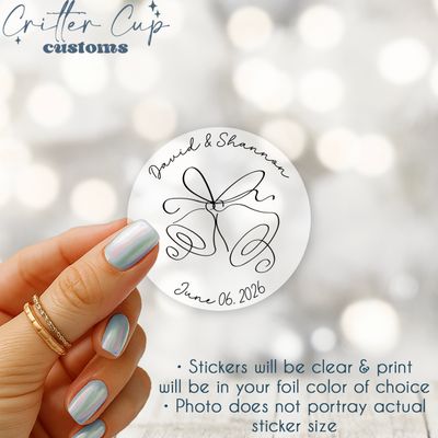 Wedding Bell Invitation Stickers