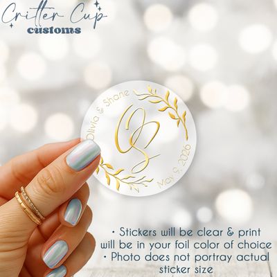 Vine Wedding Invitation Stickers