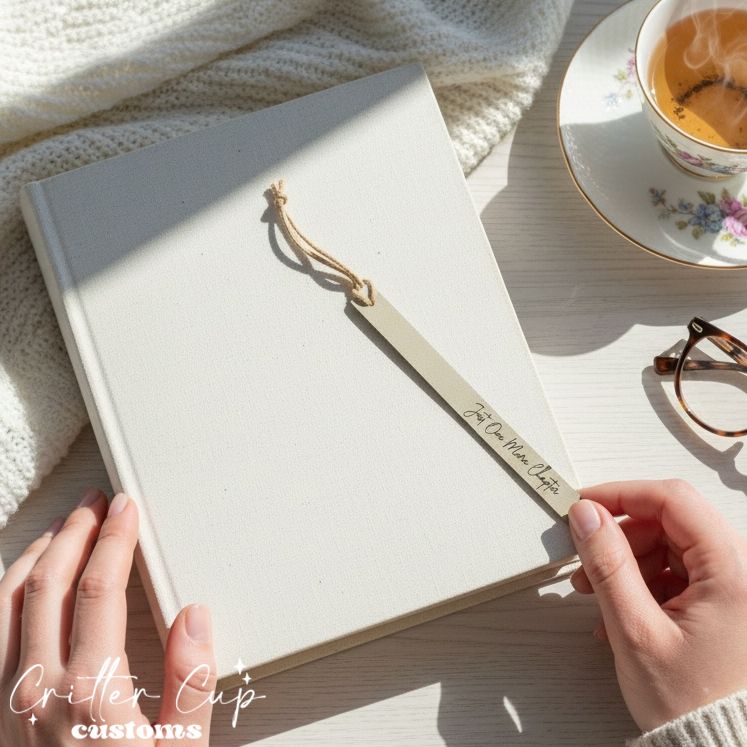 Custom Engraved Letherette Bookmark