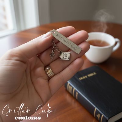 Engraved Religious Stainless Steel Bookmark