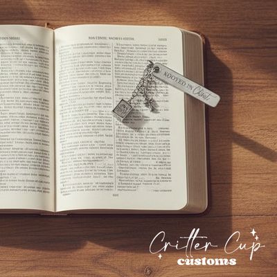 Engraved Religious Stainless Steel Bookmark