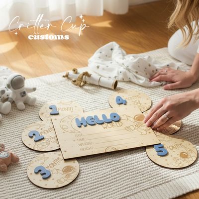 Baby's Outer Space Milestone Disc