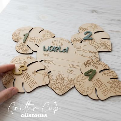 Safari Baby Milestone Disc