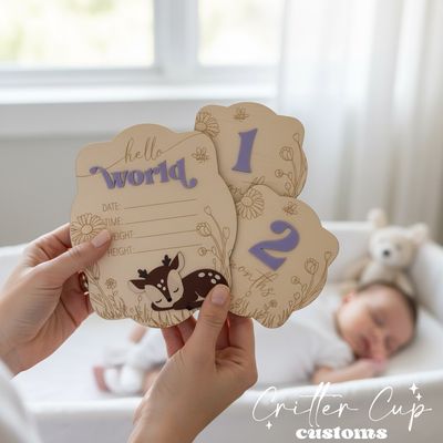 Baby Deer Milestone Disc