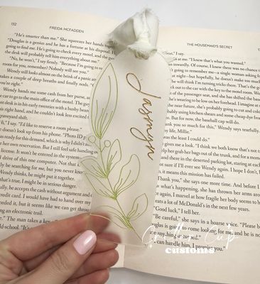 Personalized Engraved Bookmark