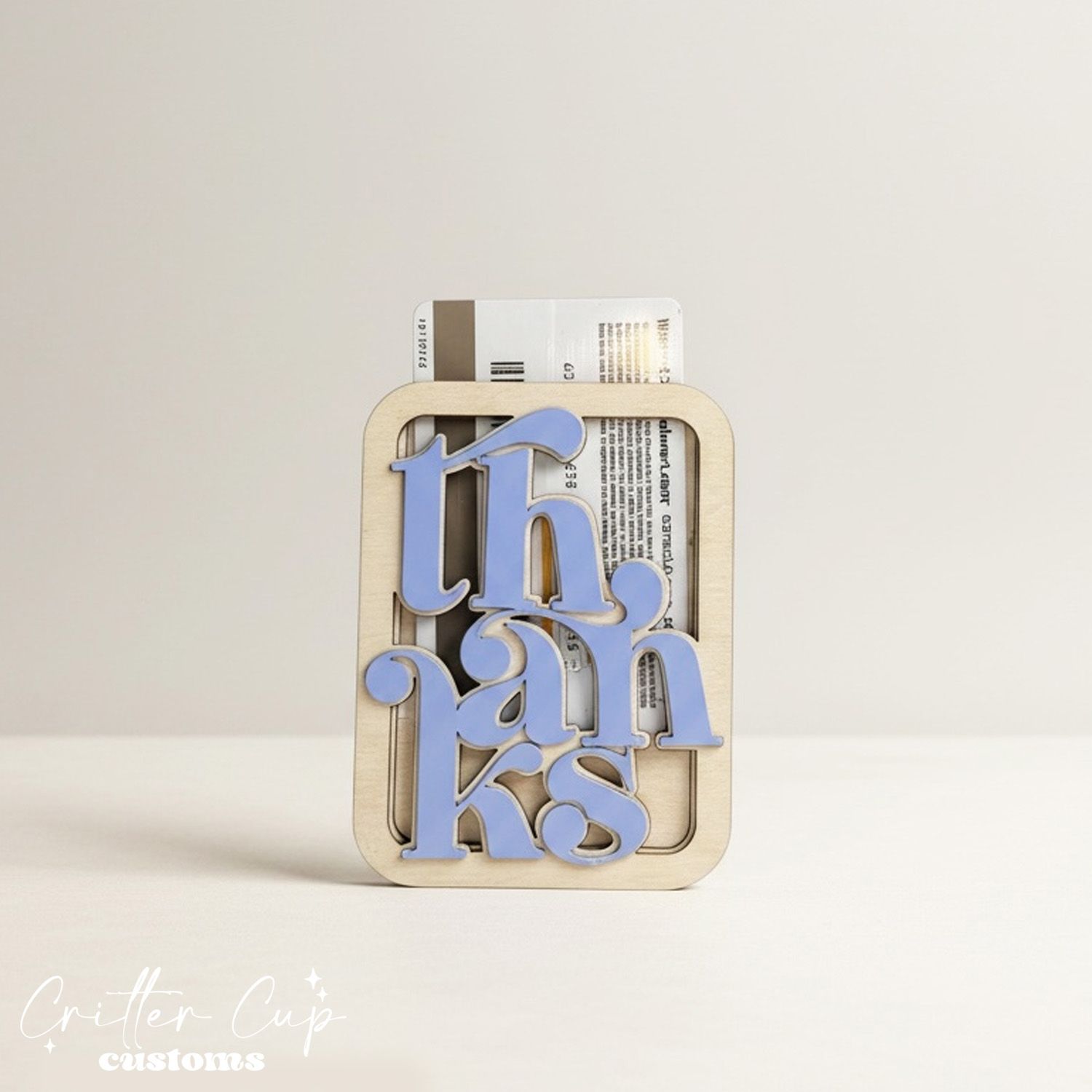 Appreciation "Thanks" Gift Card Holder