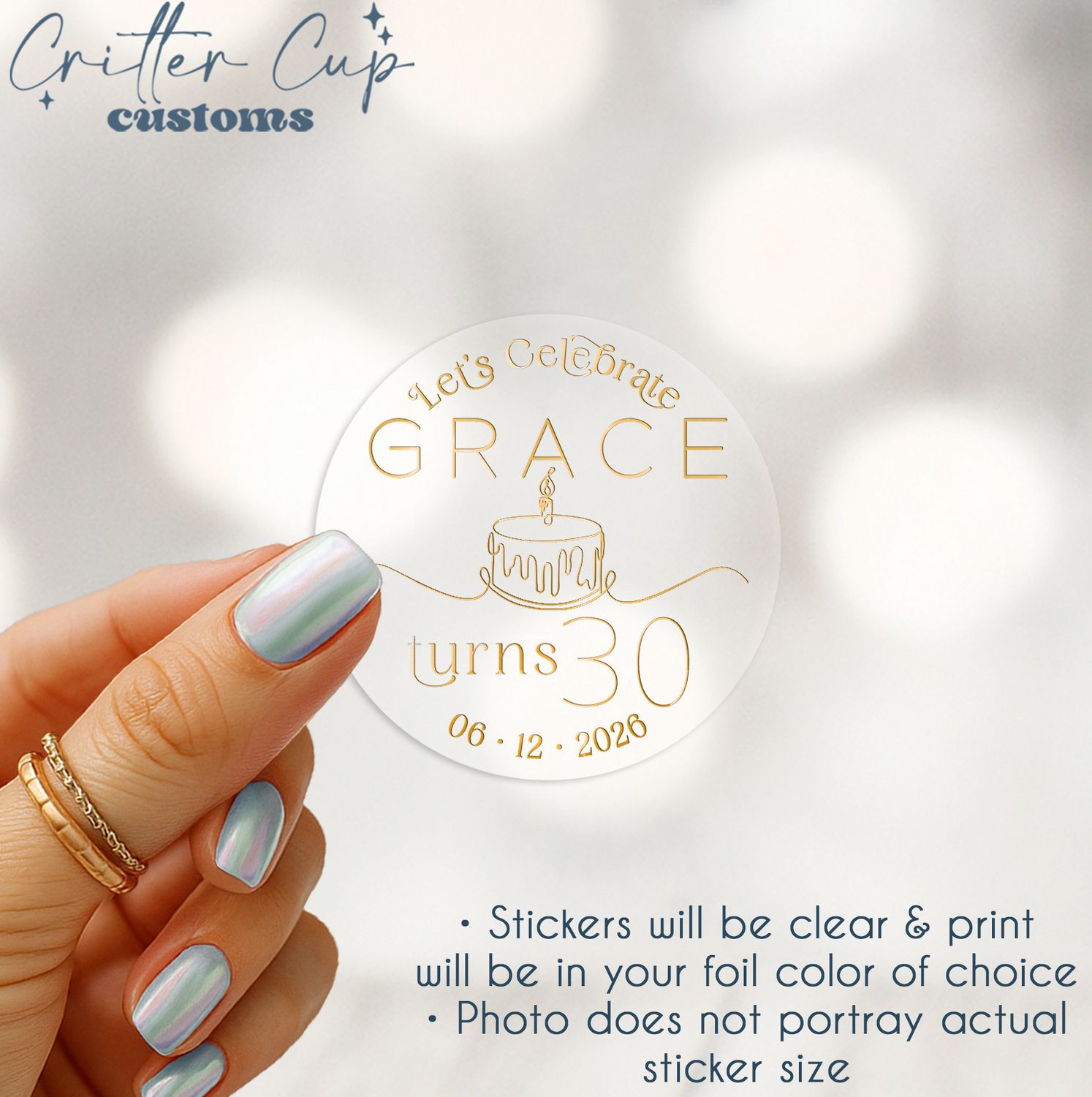 Personalized Birthday Stickers