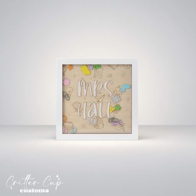 Teacher Appreciation Gift, Teacher Shaker Desk Sign