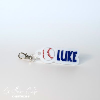 Personalized Baseball Bag Tag