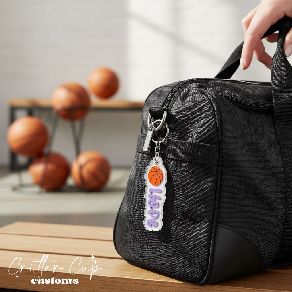 Personalized Basketball Bag Tag
