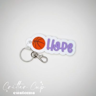 Personalized Basketball Bag Tag