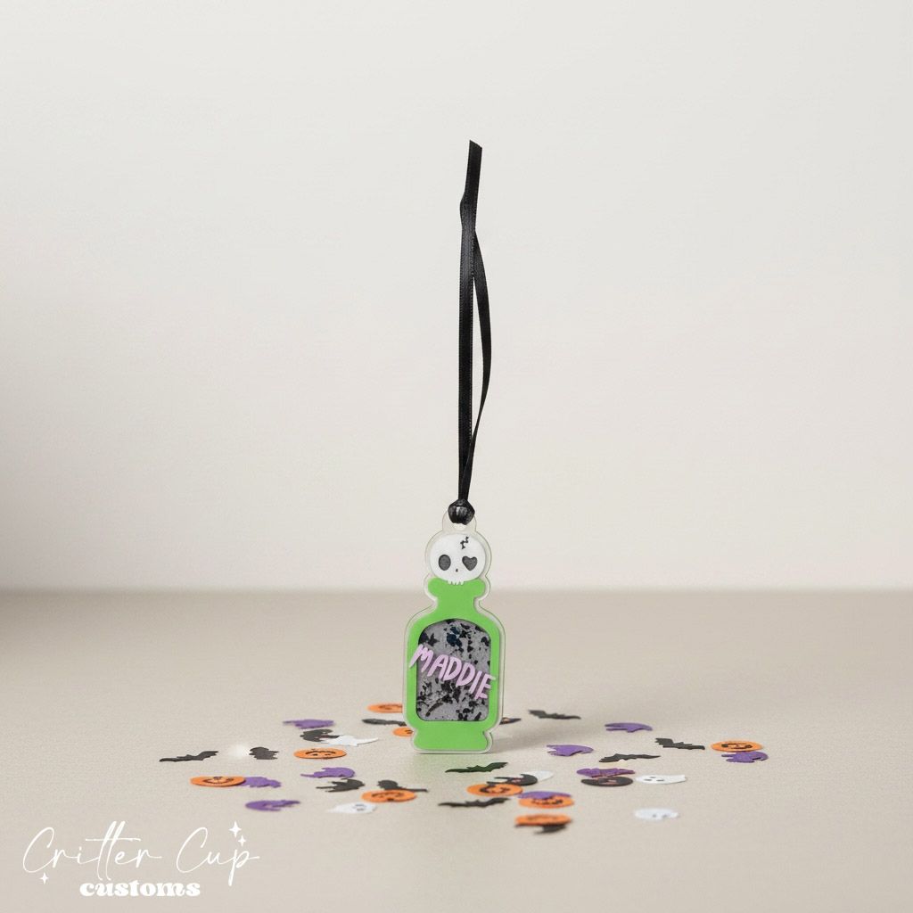 Skull Potion Halloween Gift Tag, Boo Basket Tag