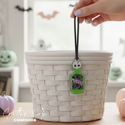 Skull Potion Halloween Gift Tag, Boo Basket Tag