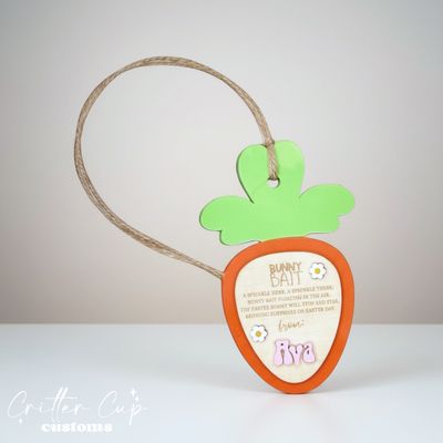 Easter Bunny Bait Tag, Easter Decor Tag