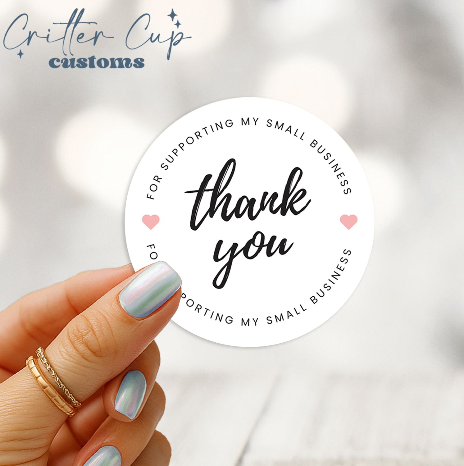 Small Business Thank You Stickers, Order Labels, Brand Appreciation