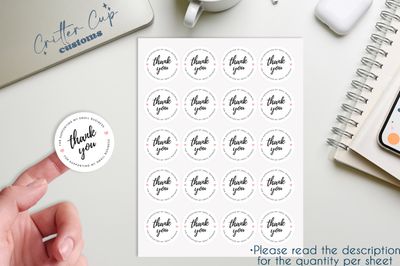 Small Business Thank You Stickers, Order Labels, Brand Appreciation