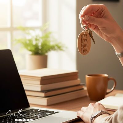 Teacher "Element Chart" Wood Keychain