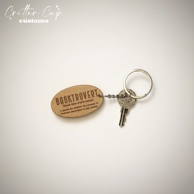 Booktrovert Keychain