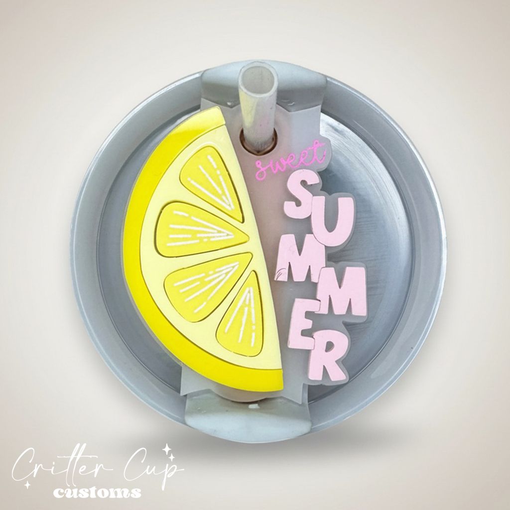 Lemon Stanley Name Plate, Sweet SummerStanley Topper