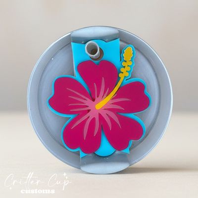 Hibiscus  Stanley Name Plate, Tropical Stanley Topper