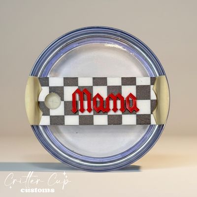 Big Black and White Checkered, Custom Checkered Stanley Topper