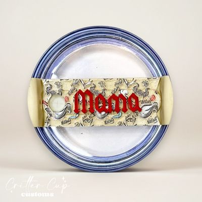 Villins Glitter Stanley Name Plate, Custom Glitter Stanley Topper