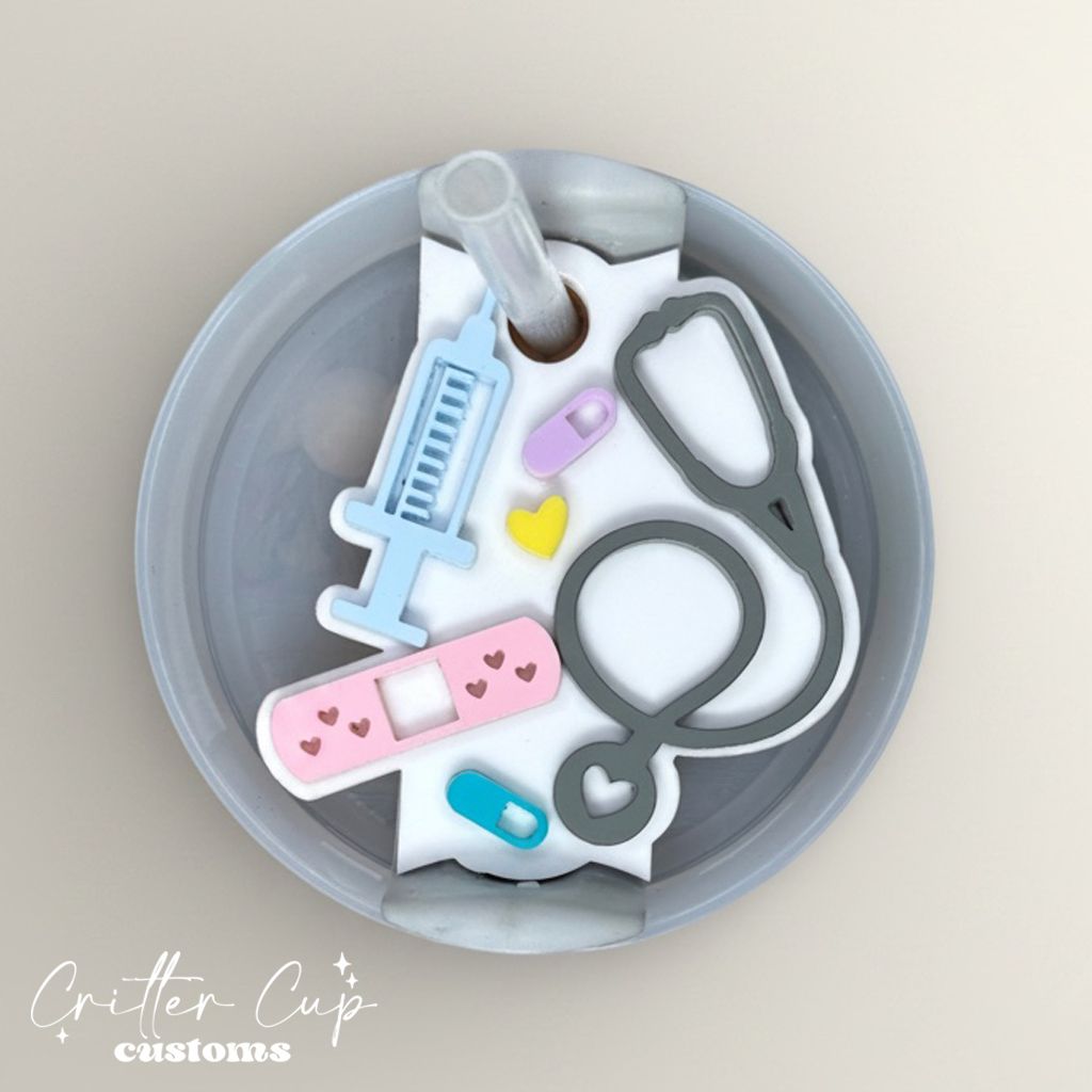 Medical Stanley Name Plate, Custom Nurse Stanley Topper