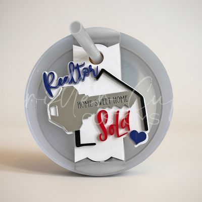 Realtor Stanley Name Plate, Custom Stanley Topper
