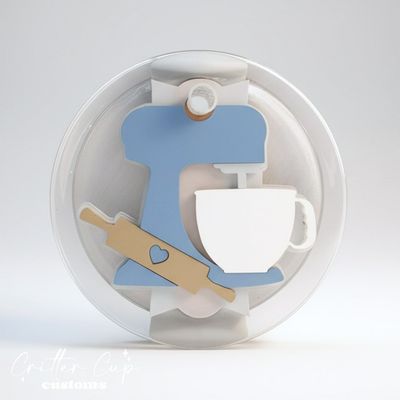 Personalized Stand Mixer Stanley Name Plate, Baker Stanley Topper