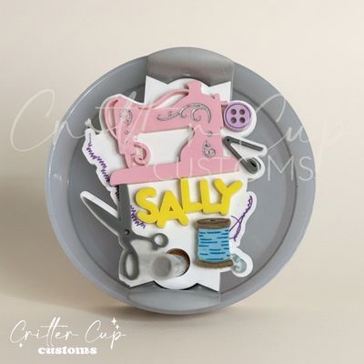Personalized Sewing Stanley Name Plate, Quilting Stanley Topper